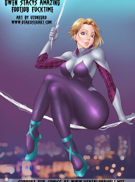 hentai20.top - Gwen Stacy’s Amazing Footjob Fucktime – Uzonegro