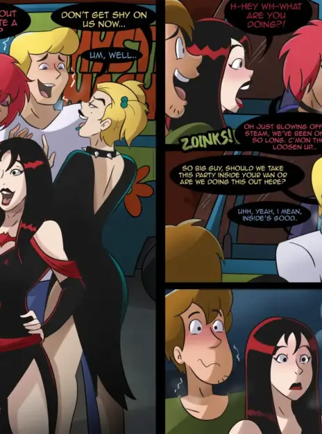 hentai20.top - Fred and Shaggy party with the Hex Girls – Hermit Moth