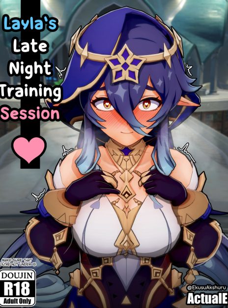 hentai20.top - Layla’s Late Night Training Session – Genshin Impact