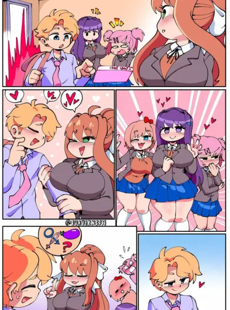 hentai20.top - Senpai X DDLC Girls – Quaver