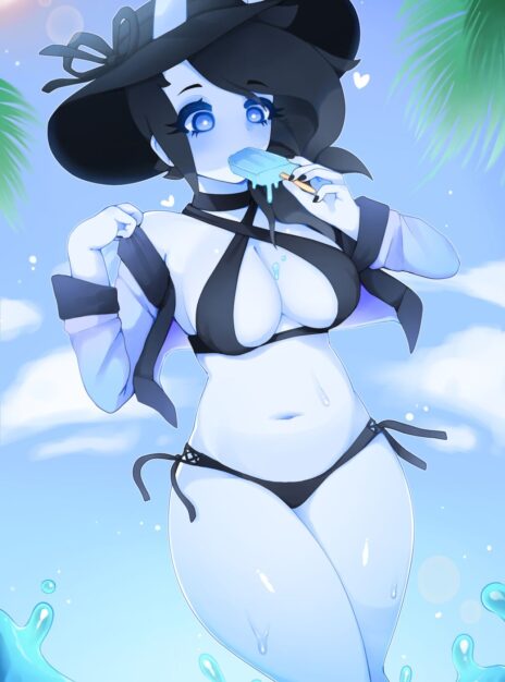 hentai20.top - Spooky Having A Wardrobe Malfunction On The Beach – Ahegaokami